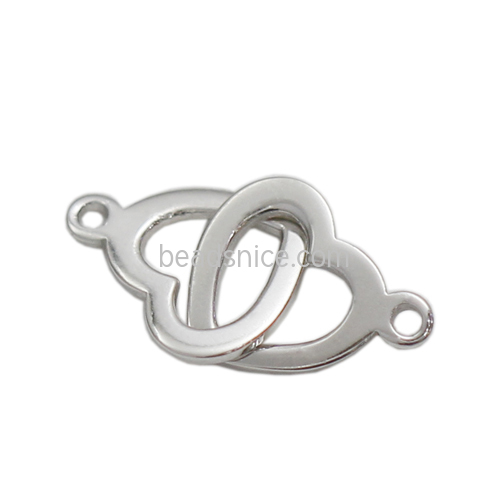 925 Sterling Silver Bracelet Accessories Heart Shape Jewelry Wholesale