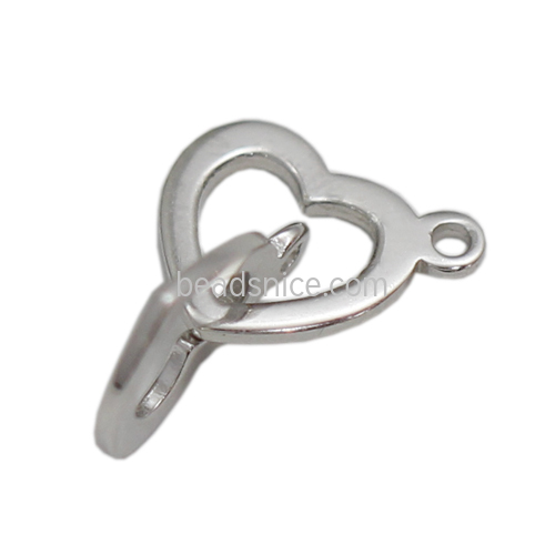925 Sterling Silver Bracelet Accessories Heart Shape Jewelry Wholesale