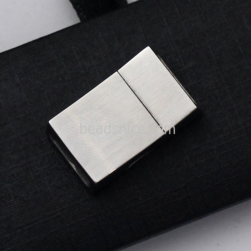 Stainless Steel Magnetic Clasp Leather Bracelet Clasp