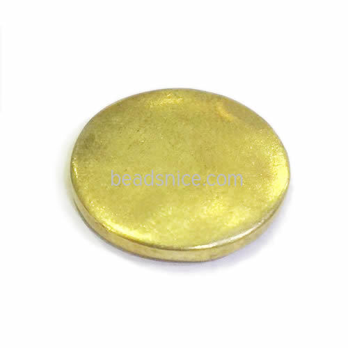 Brass stamping blanks round tag with customize logo jewelry making wholesale