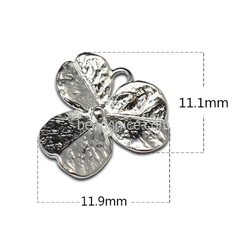 Three leaf flower Small Size pendant Charm