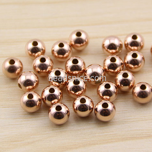 Seamless balls polished gold filled seed beads