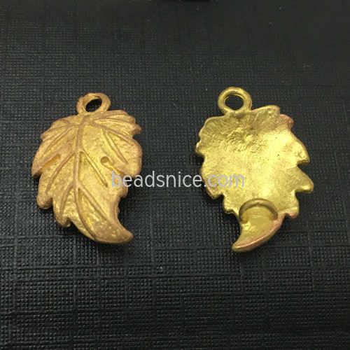 leaf long pendant necklace leaf jewelry charm for jewelry making