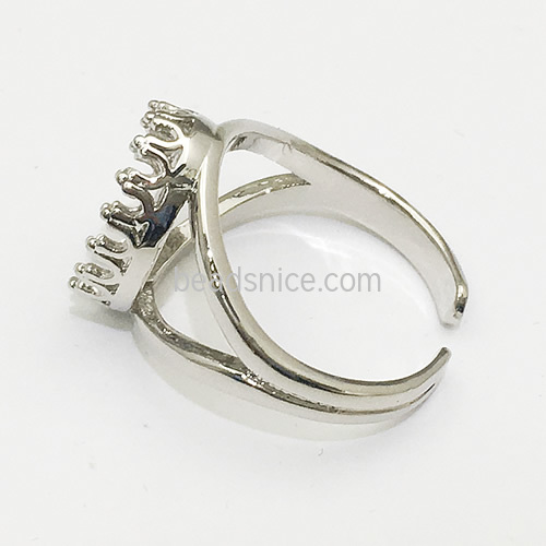Brass Ring setting bezel  lead-safe nickel-free