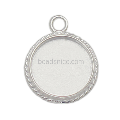 925 sterling silver pendant  13mm and 2mm high