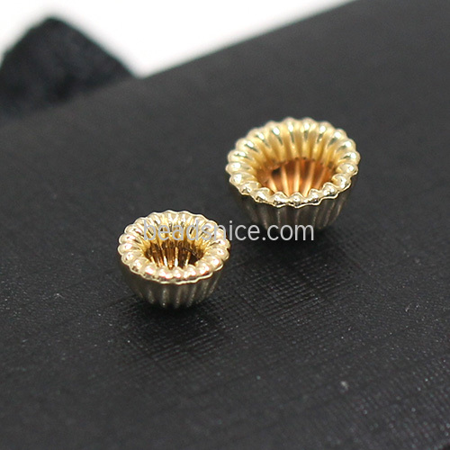 Gold Filled Beads Cap
