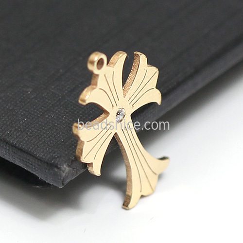 Gold Filled Cross Pendant Charm
