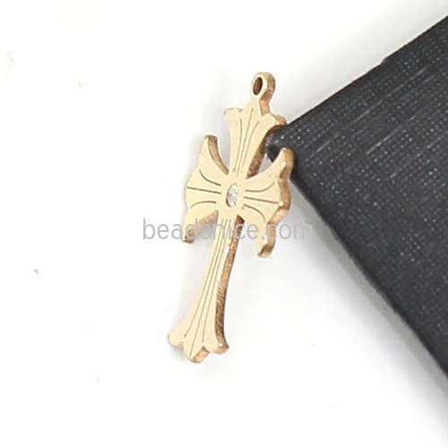 Gold Filled Cross Pendant Charm