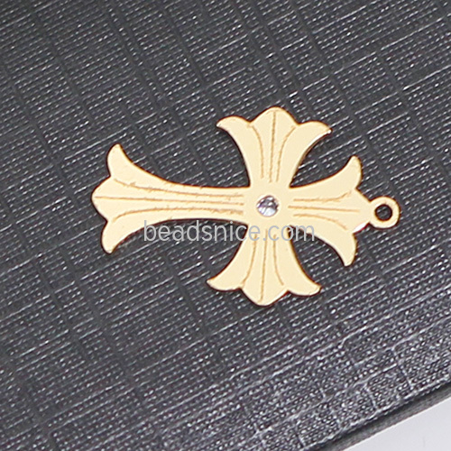 Gold Filled Cross Pendant Charm