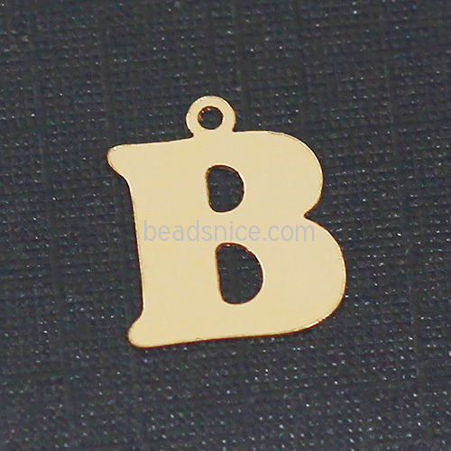 Gold Filled Letter Pendant Charm