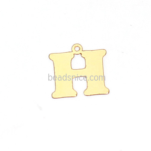 Gold Filled Letter Pendant Charm
