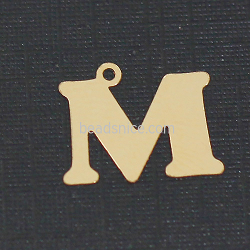 Gold Filled Letter Pendant Charm