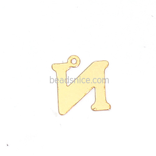 Gold Filled Letter Pendant Charm