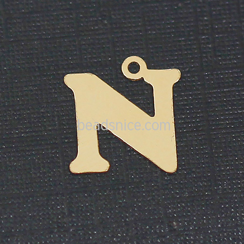 Gold Filled Letter Pendant Charm