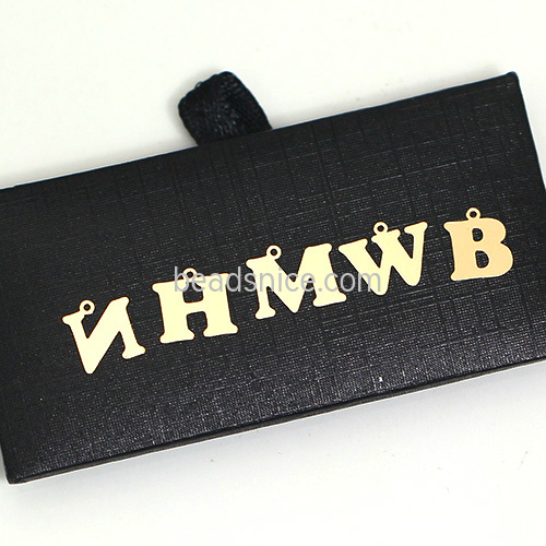 Gold Filled Letter Pendant Charm