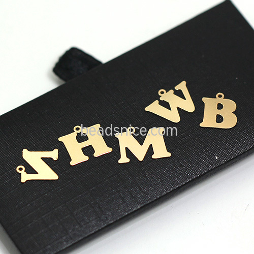 Gold Filled Letter Pendant Charm