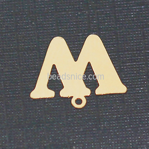 Gold Filled Letter Pendant Charm