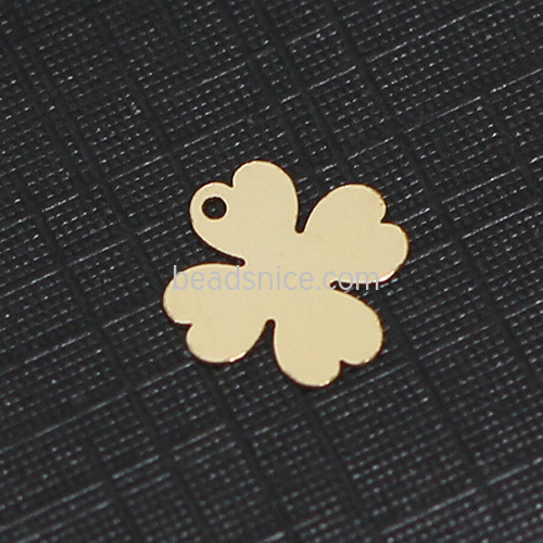 Gold Filled Four-leaf flower Pendant Charm