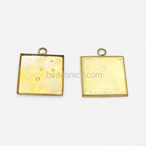 Brass pendant setting serrated edge pendant tray whloesale