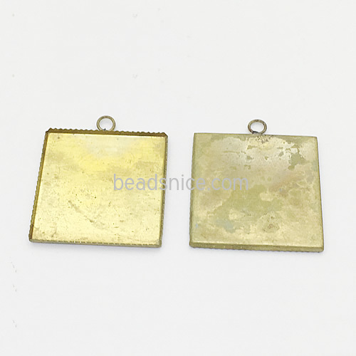 Brass pendant setting serrated edge pendant tray wholesale