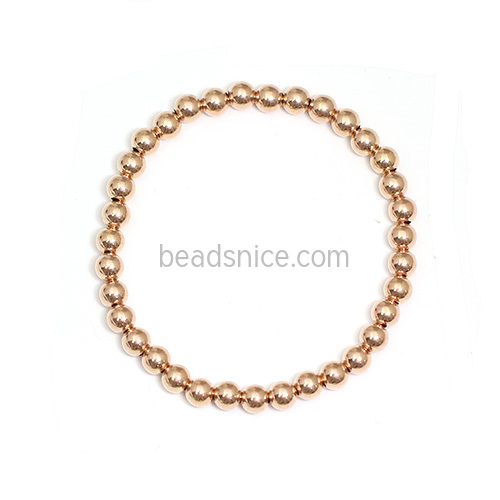 Wholesale gold filled jewelry beads bracelet more size for your choose