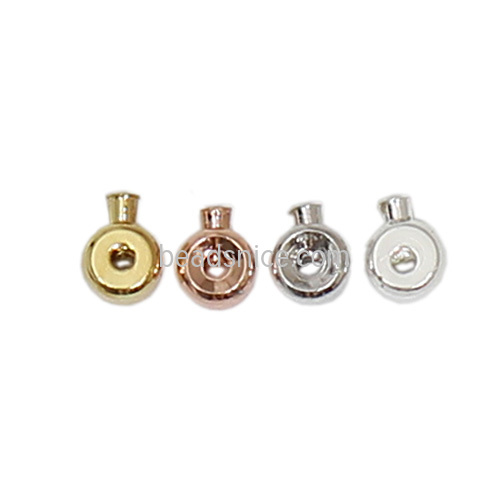 Brass button for wire circuitous jewelry finding for jewelry making wholesale