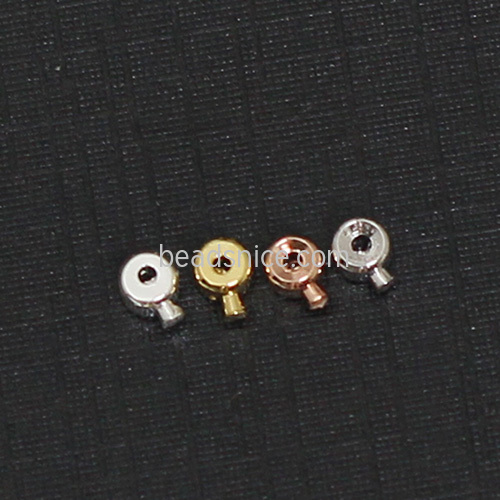 Brass button for wire circuitous jewelry finding for jewelry making wholesale
