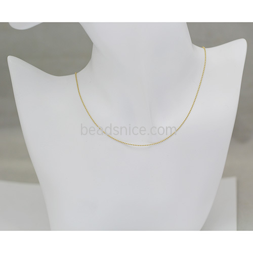Gold Filled ball chain Necklace