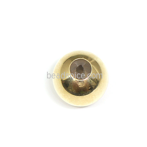 Gold Filled Smooth Positioning Round Beads