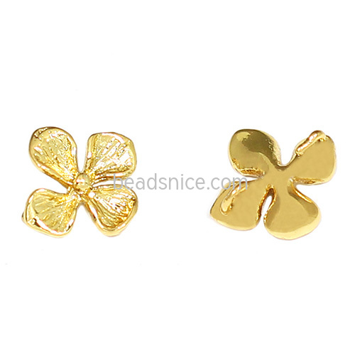 Brass  leaf long pendant necklace charm for jewelry finding wholesale