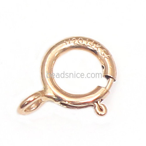 Gold Filled Spring Ring with Closed Ring
