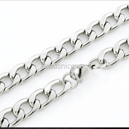 Cross-border Stainless Steel NK Chain Sweater Chain New Embossed NK Chain Necklace for Men