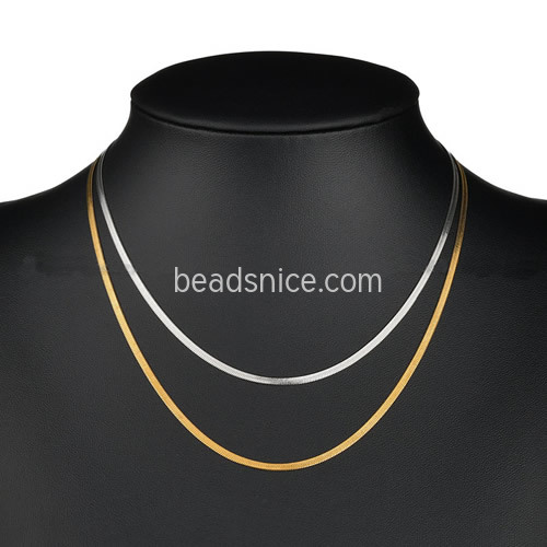 Stainless Steel Chain Necklace personalized colors for choose