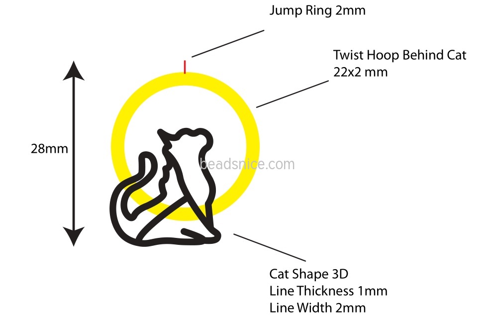 sterling silver pendant gold animal cat  pendant necklace wholesale