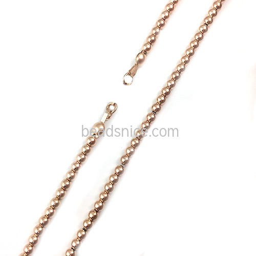 Gold filled chain beaded choker necklace wholesale fashion women choker necklace jewelry