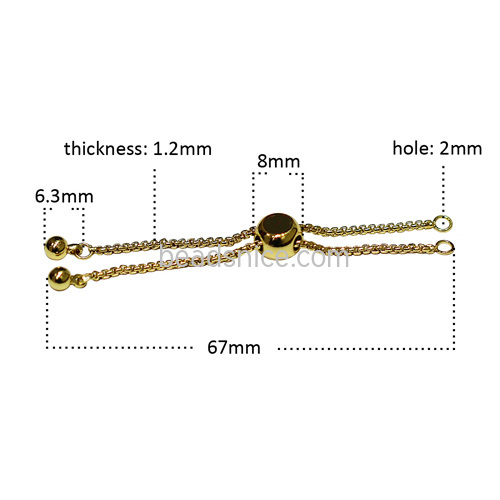 Brass adjustable chain for jewelry making extension chain wholesale