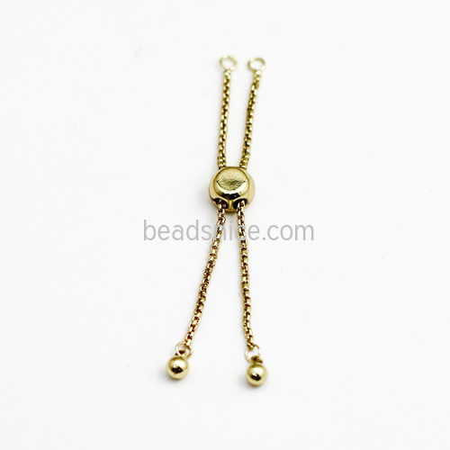 Brass adjustable chain for jewelry making extension chain wholesale