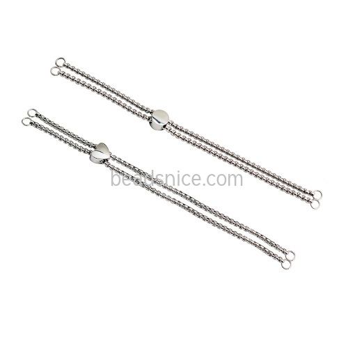 Stainless steel adjustable chain for jewelry making necklace extension chain