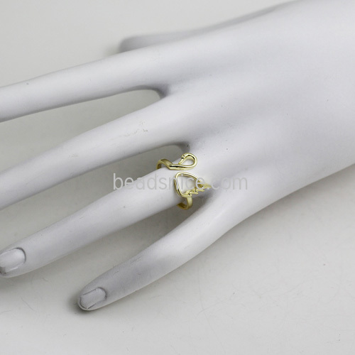 Pure SterlingSsilver Rings Fashion Animal Ring Swan Silver for Jewelry Making Wholesale Retail