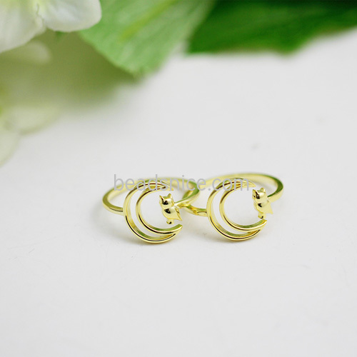 Sterling Silver Ring  Fashion Animal Ring Owl Silver for Jewelry Making Wholesale Retail