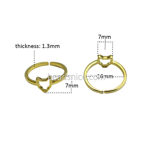 Sterling Silver Ring Fashion Animal Ring  Cat Silver for Jewelry Making Wholesale Retail
