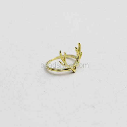 Sterling Silver Sing Fashion Animal Ring Deer Silver for Jewelry Making Wholesale Retail
