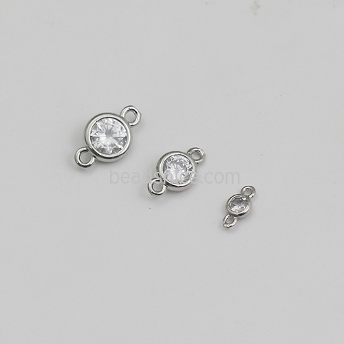 Brass connector Rhinestone jewelry making different size for choice wholesale