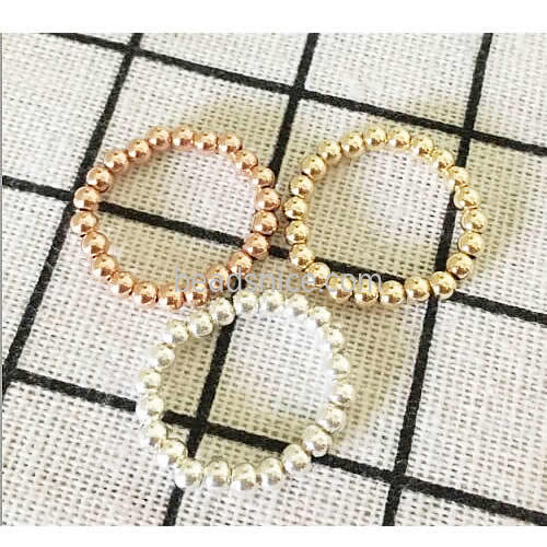 Gold filled beaded ring