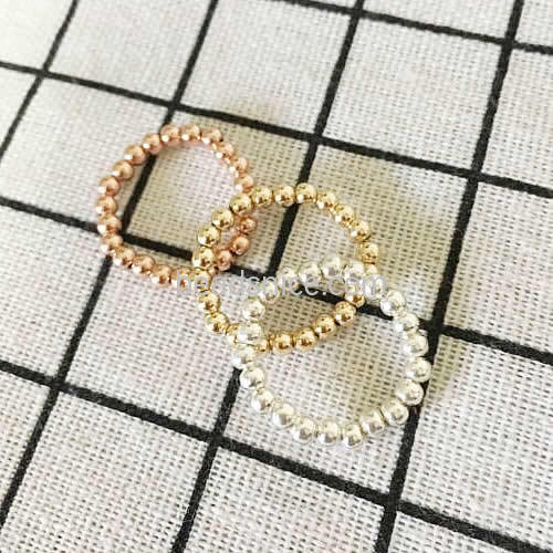 Gold filled beaded ring