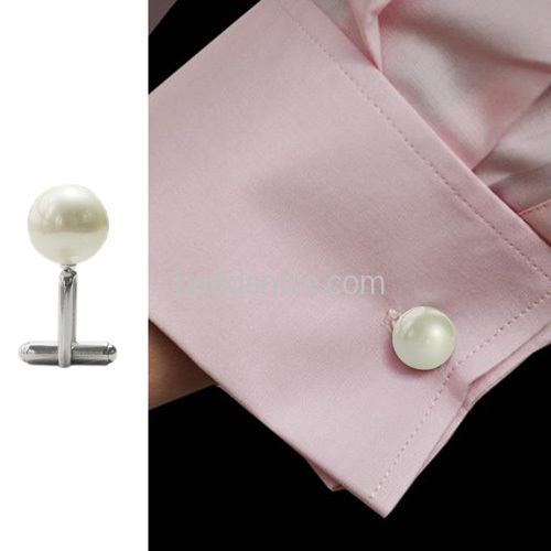 925 Sterling silver pearl cufflinks custom jeweley for women