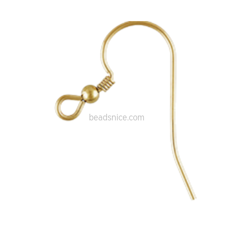 Ear Wire w/Bead& Coil (0.69mm）