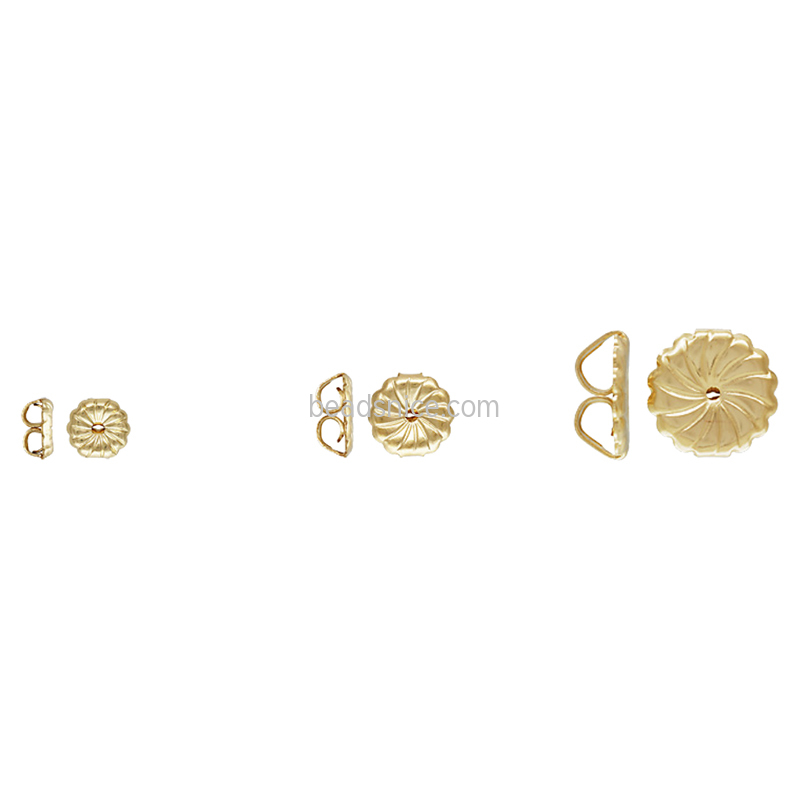 Gold-Filled Ear Nuts 5.0x5.2mm/7.0x7.2mm/9.2x9.4mm Premium Earring Back