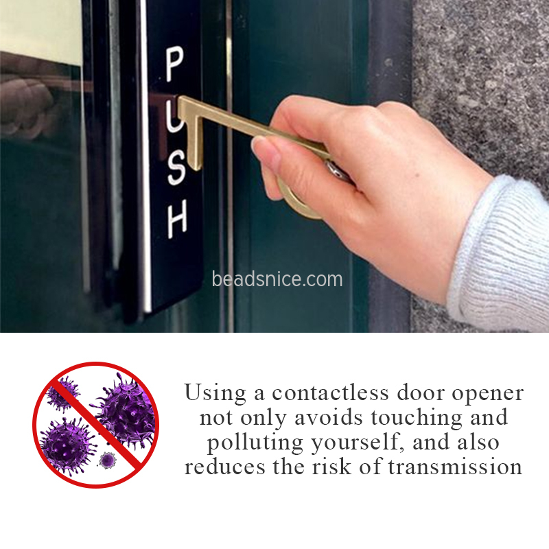 Anti-Virus Epidemic Prevention  Health, Non-Contact  brass Isolation Key Door Opener