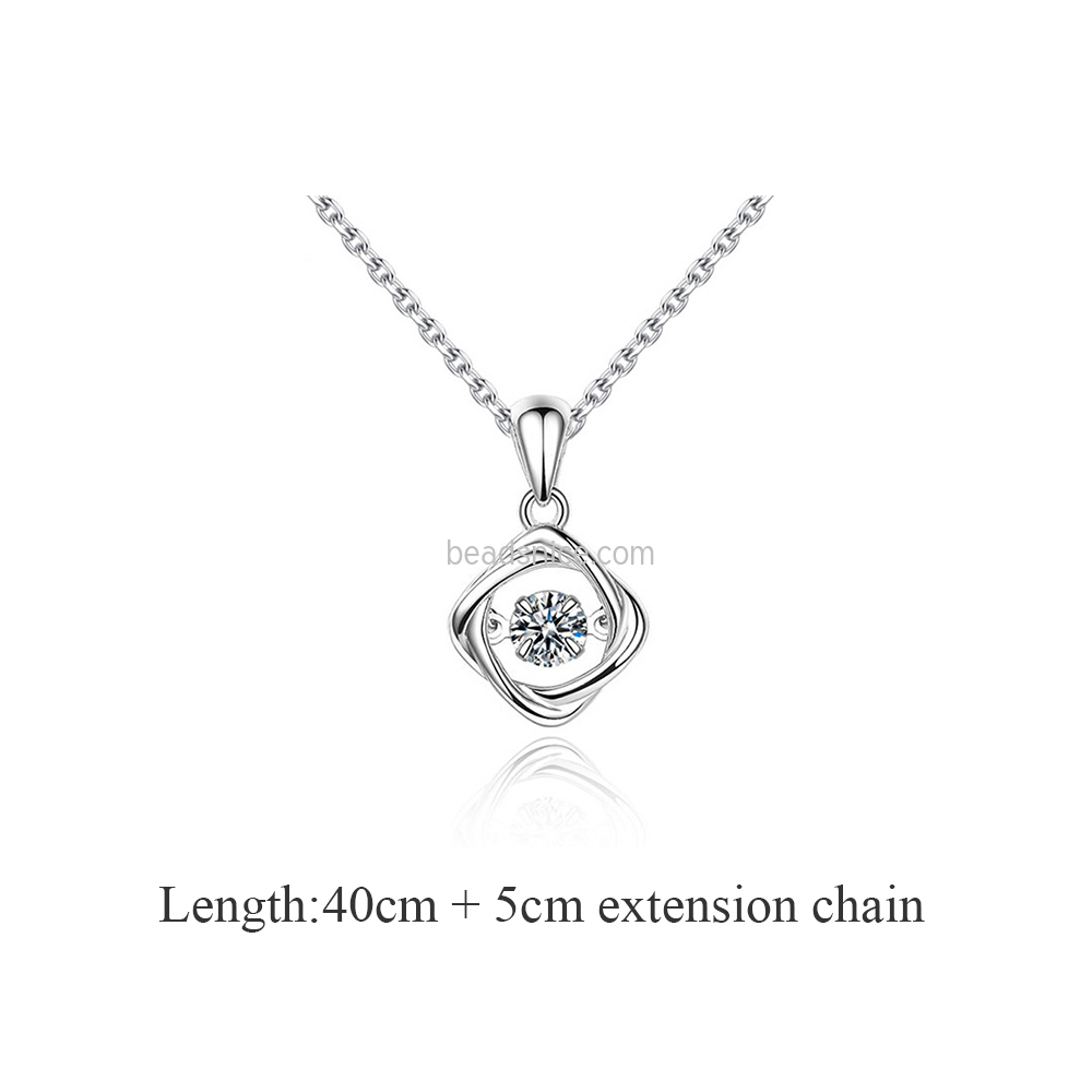 S925 Sterling Silver Smart Clover Women's Necklace